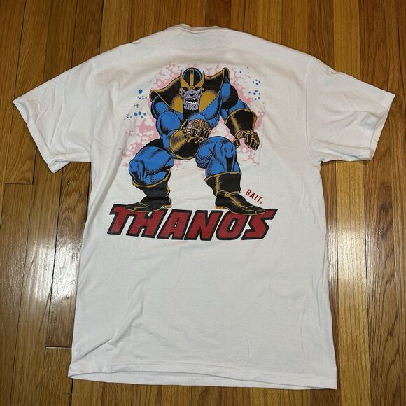 Bait x Marvel Comics Thanos White T-Shirt Size Medium Great Graphic Streetwear - Picture 3 of 7